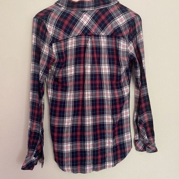 Rails long sleeve plaid blue red white button up with pocket sz S - Picture 5 of 5
